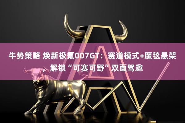 牛势策略 焕新极氪007GT：赛道模式+魔毯悬架，解锁“可赛可野”双面驾趣